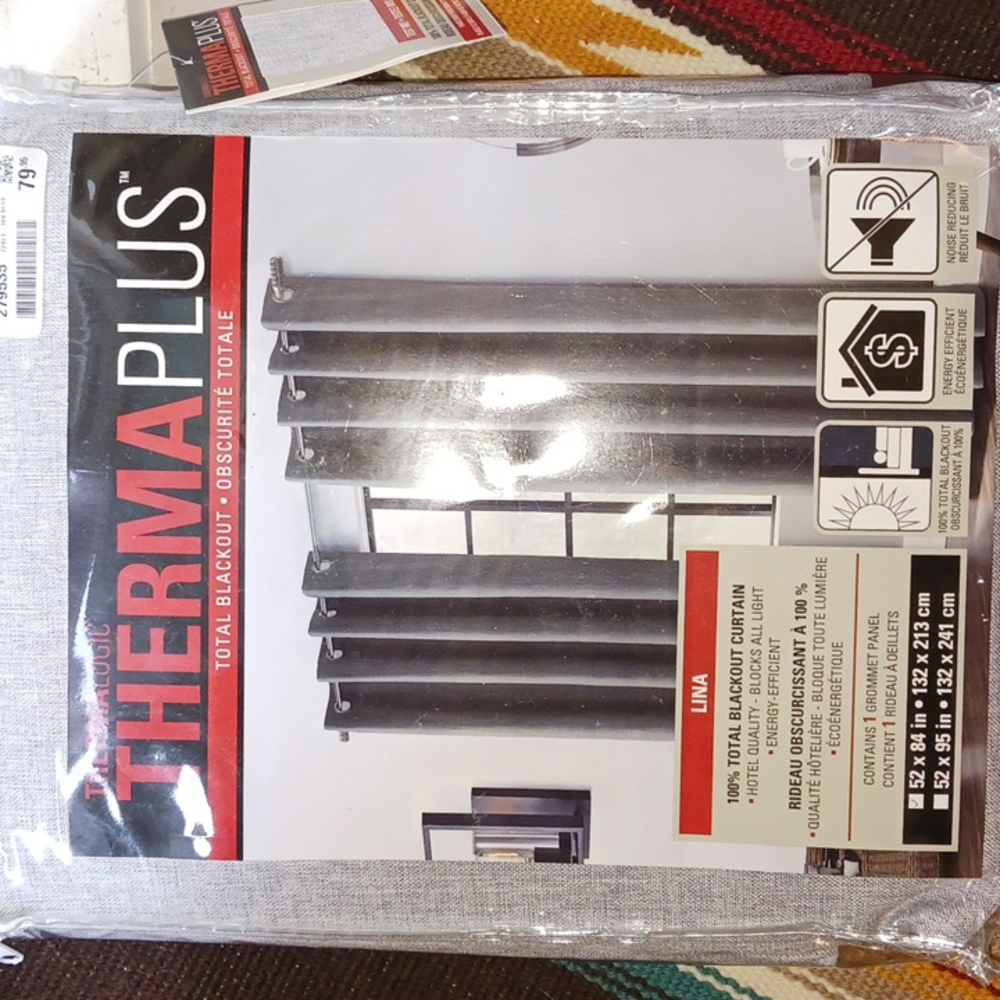 NWT 2 blackout curtain panels